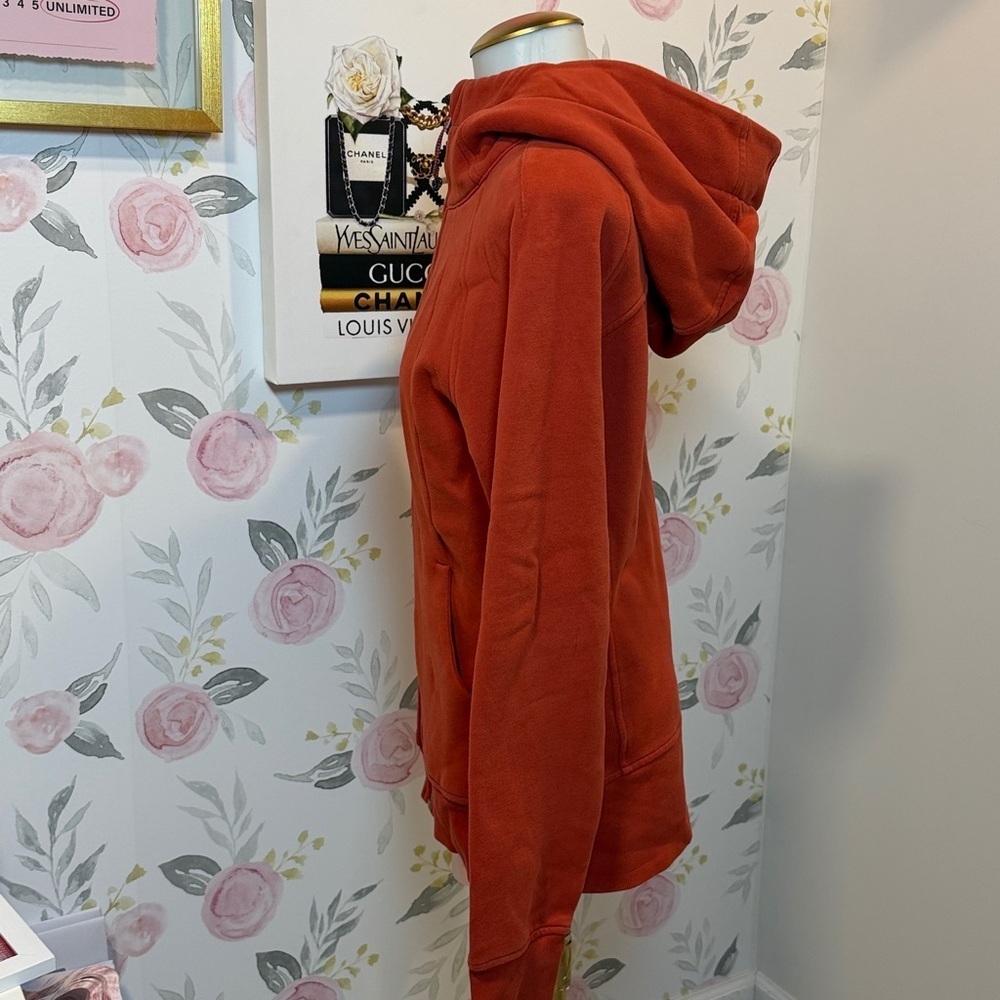 lululemon Scuba Fleece Cotton Jacket Zip up- Rusty Orange - Picture 3 of 7